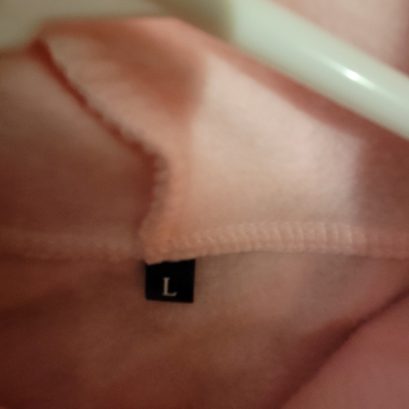 Pink Hoodie with Strawberry Lined Sleeves - Picture 5 of 5